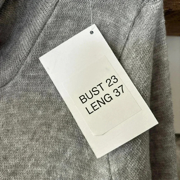 Hailey & Co Sweater Dress L  Neutral Grey Lagenlook Outdoorsy Capsule Angora - Picture 5 of 8